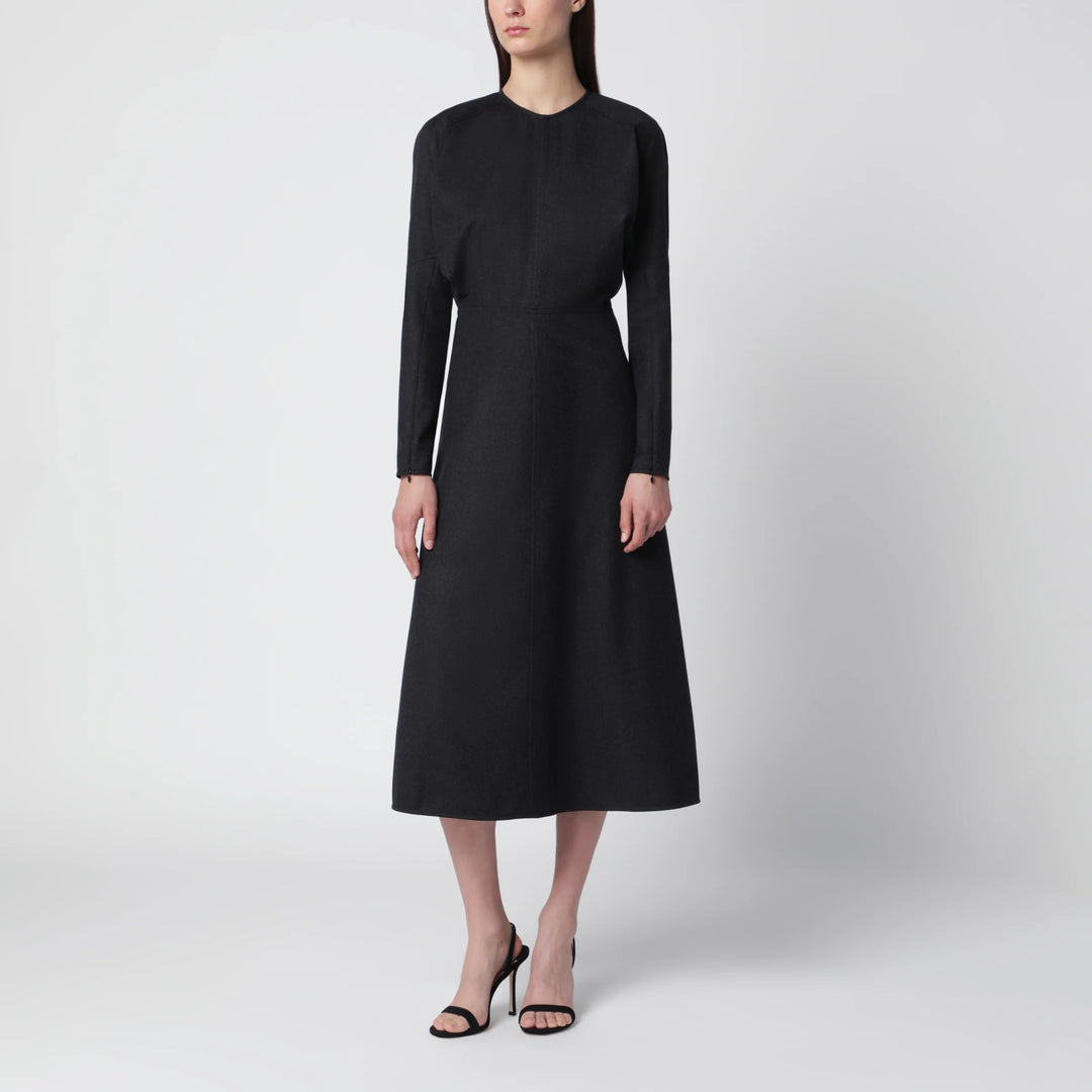 Victoria Beckham - Doman virgin wool dress in dark grey mélange