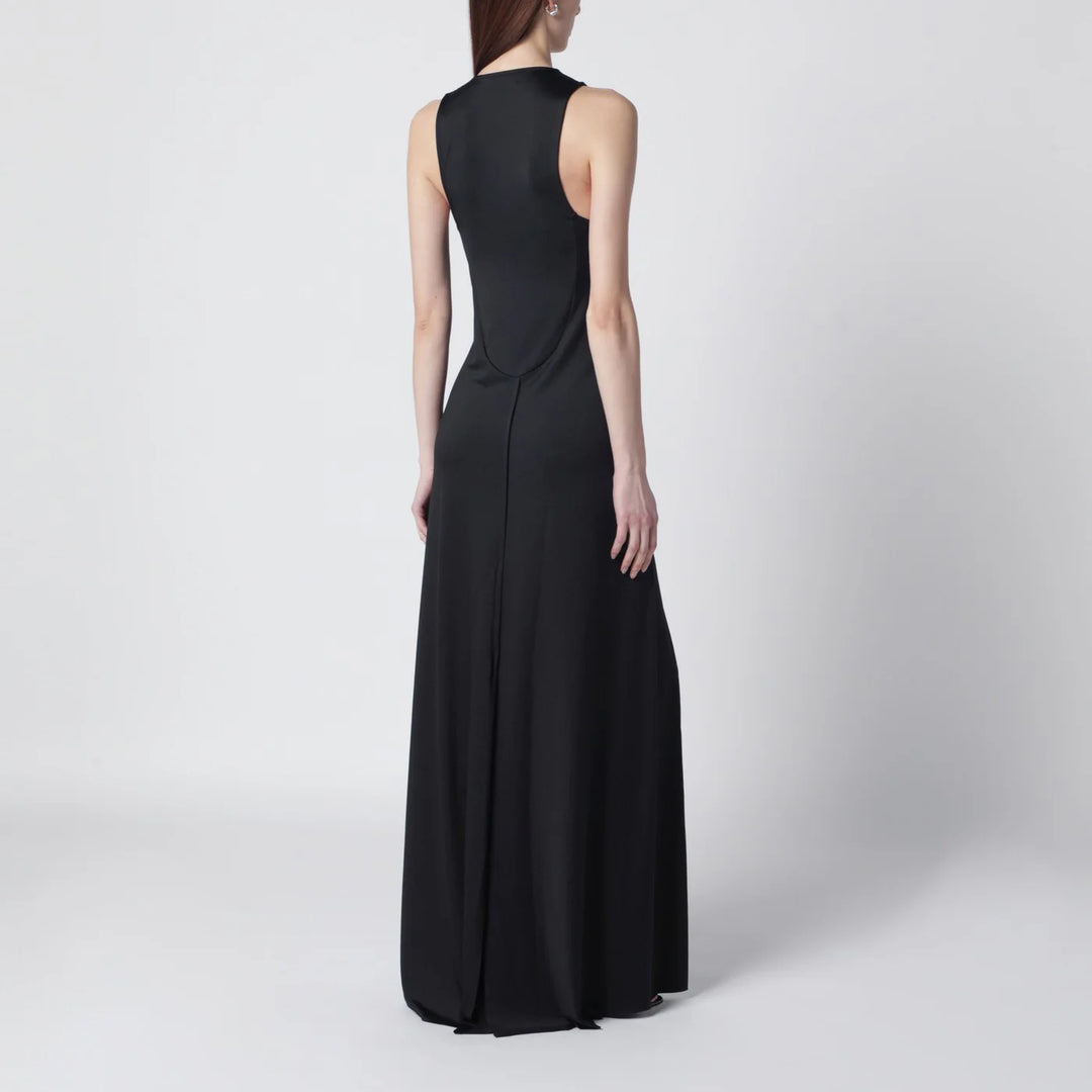 Victoria Beckham - Long black jersey dress with slit