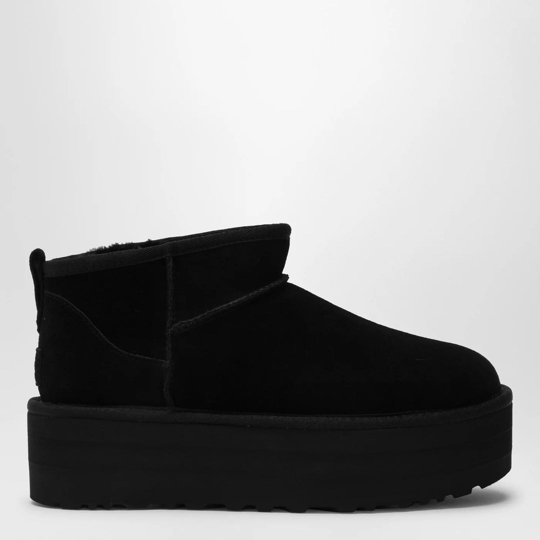UGG - Classic Ultra Mini black boot with platform
