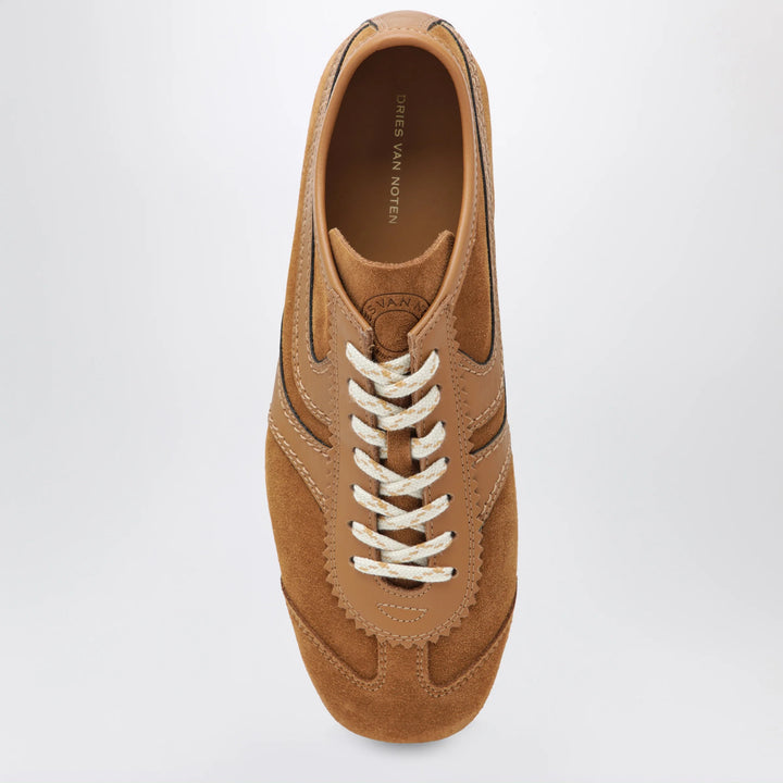 Dries Van Noten - Brown leather and suede Sneakers