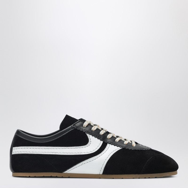 Shoes Dries Van Noten - Black/white leather and suede sneakers - 37 IT Brand