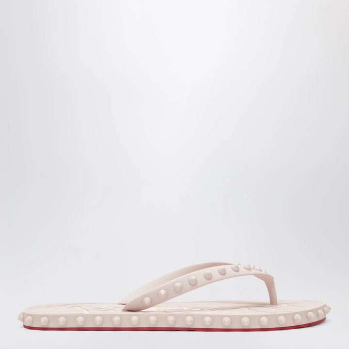 Christian Louboutin - Super Loubi Flip-Flops milk coloured