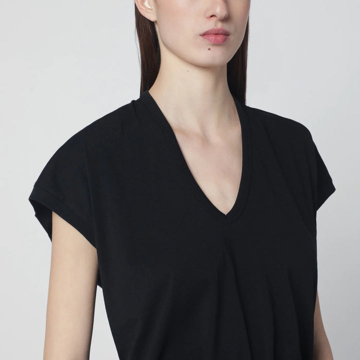 Dries Van Noten - Black V-neck T-shirt