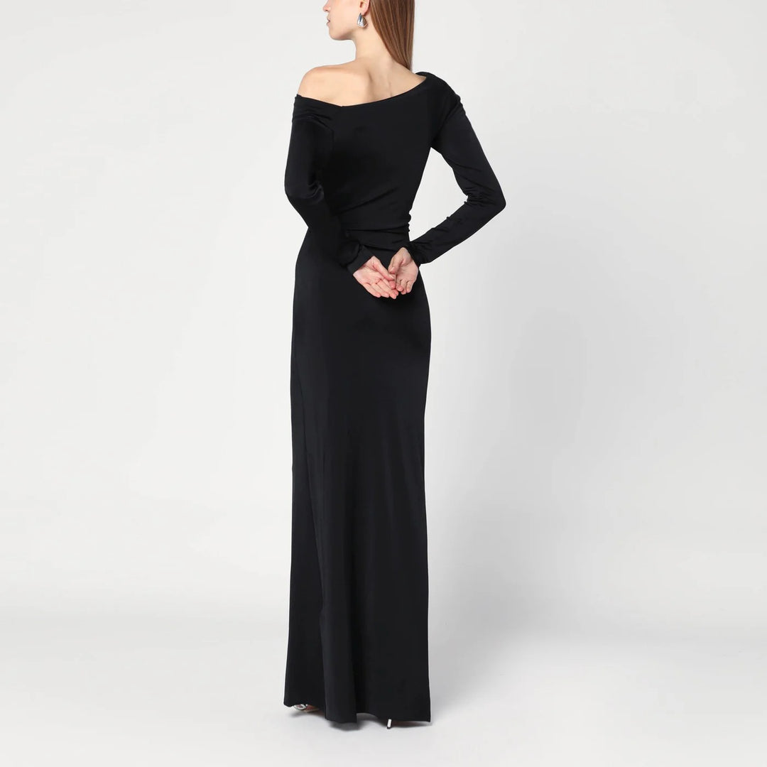 Victoria Beckham - Long black dress in viscose jersey