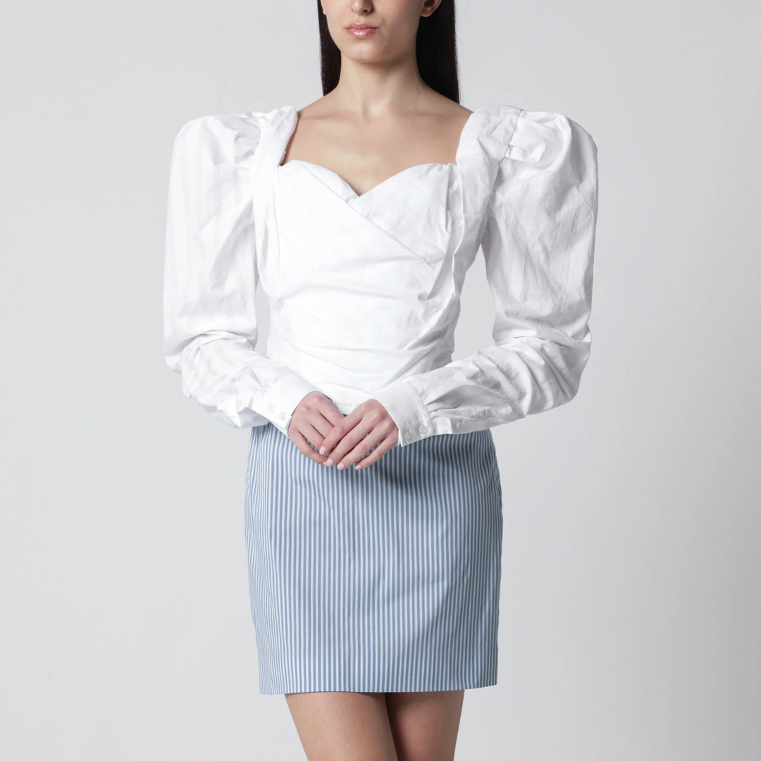 Vivienne Westwood - Sunday corset top in white cotton