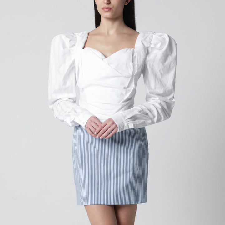 Vivienne Westwood - Sunday corset top in white cotton