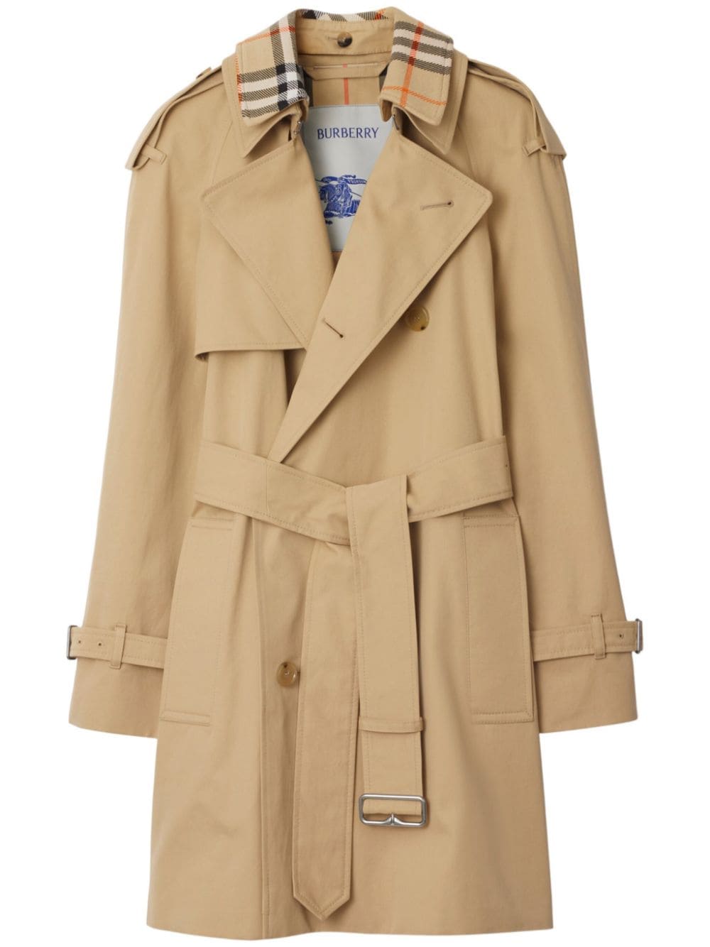 Balenciaga Beige double-breasted cotton trench coat