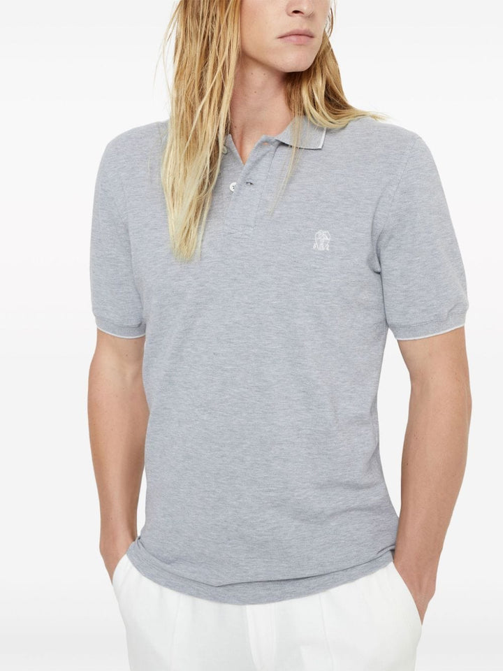Brunello Cucinelli T 恤和灰色 Polo 衫