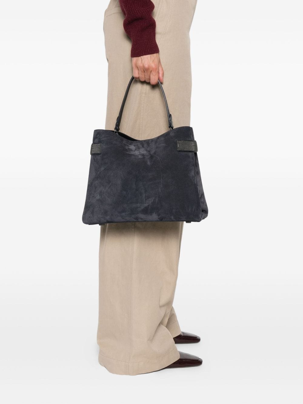 Handbag UNI Brunello Cucinelli Bag Blue Brand