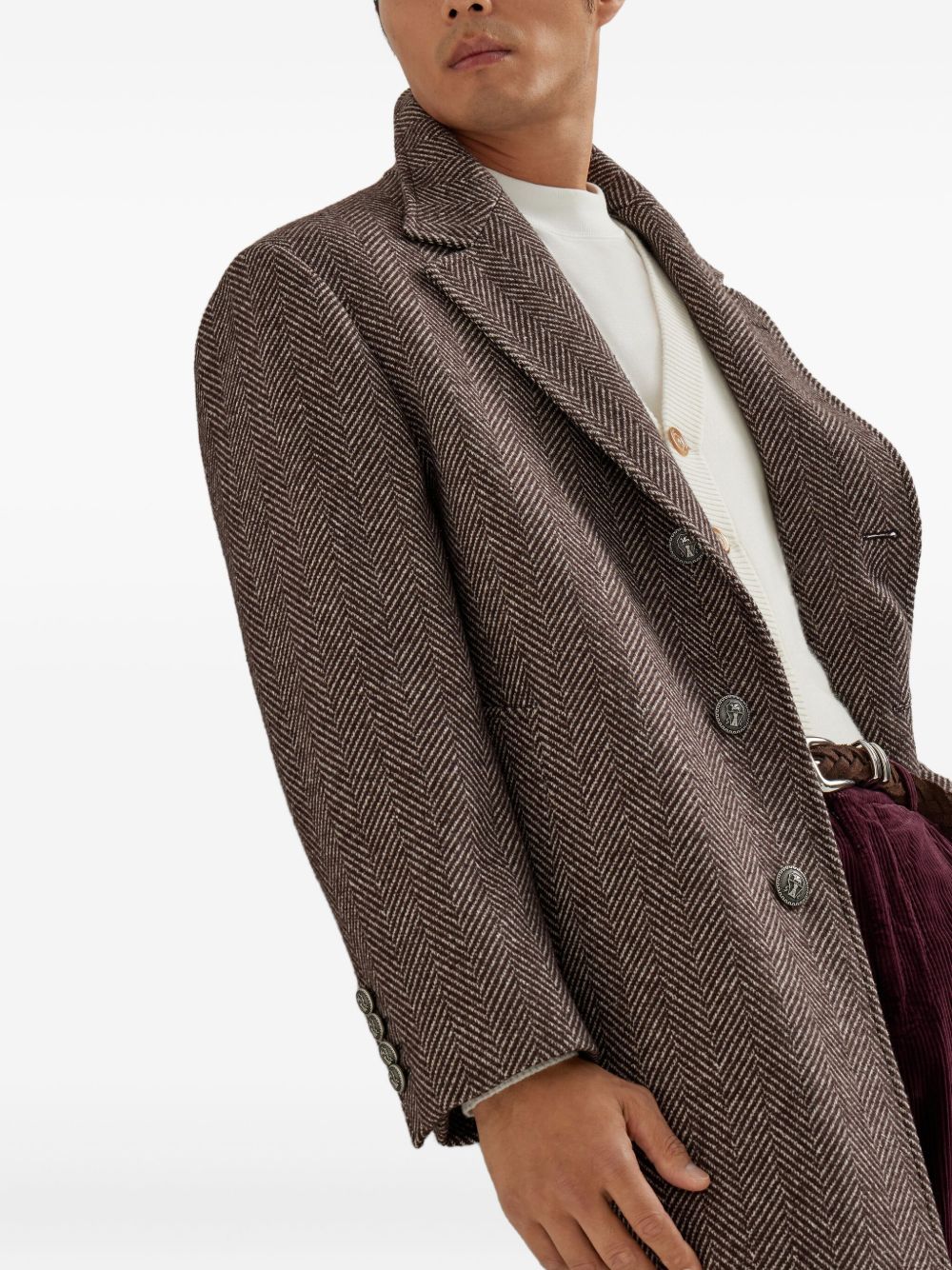 Brunello Cucinelli Coats Brown