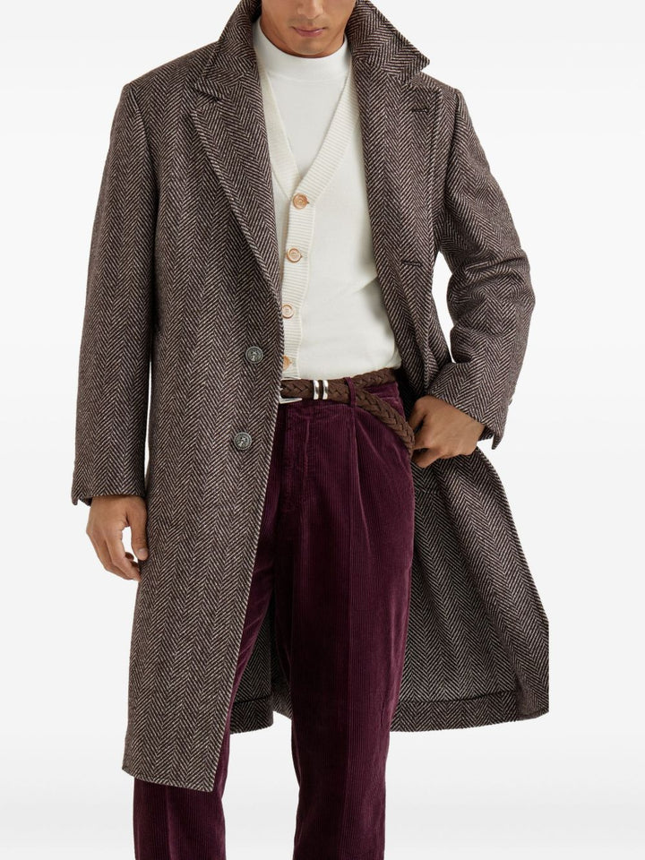 Brunello Cucinelli Coats Brown