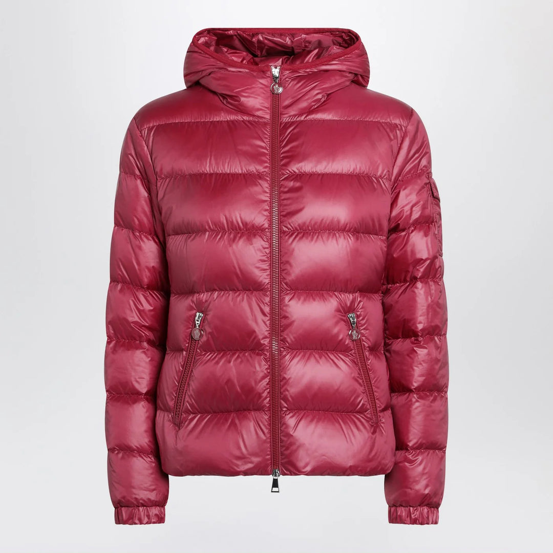 Moncler - Glesse short padded jacket with hood in red