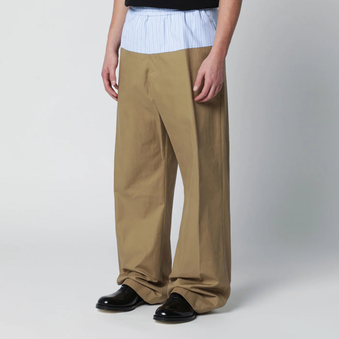 Dries Van Noten - Trousers with contrasting waistband