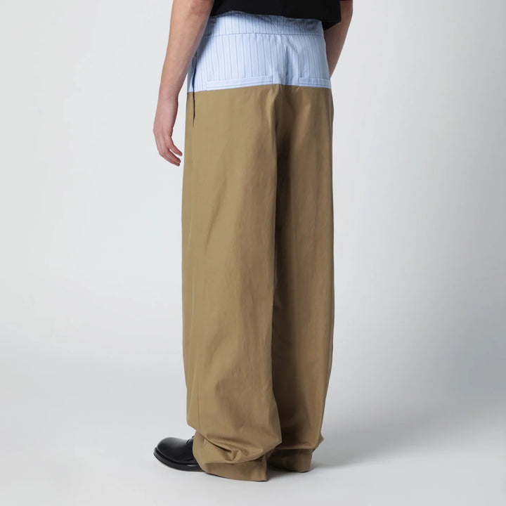 Dries Van Noten - Trousers with contrasting waistband