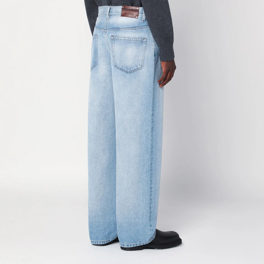 Dries Van Noten - Light blue faded jeans