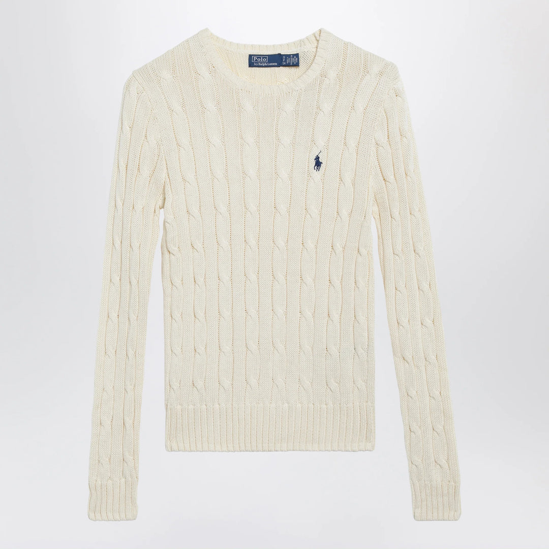 Polo Ralph Lauren - Cream cable-knit cotton sweater