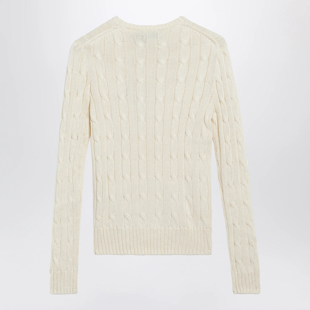 Polo Ralph Lauren - Cream cable-knit cotton sweater