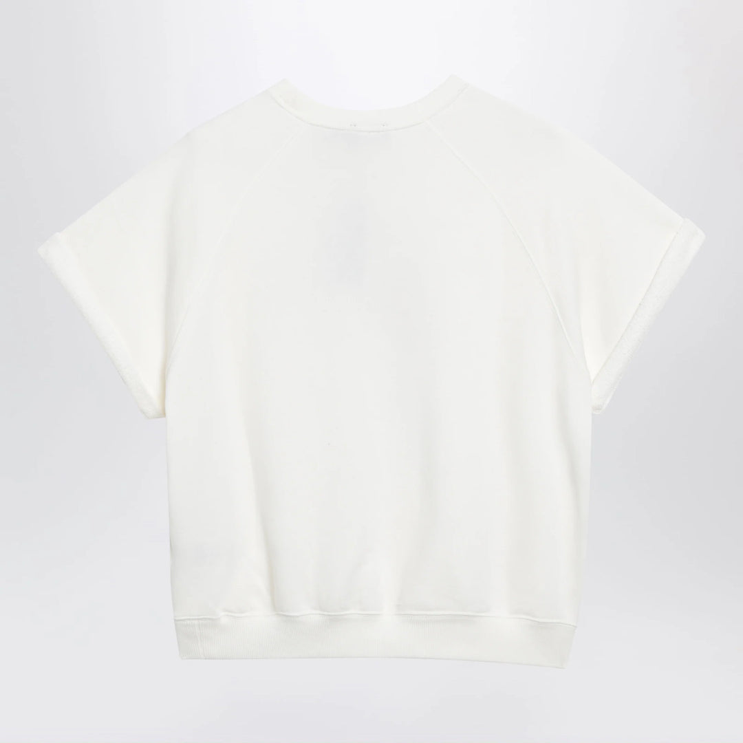 Polo Ralph Lauren - Ivory Polo Bear short-sleeve cotton sweatshirt