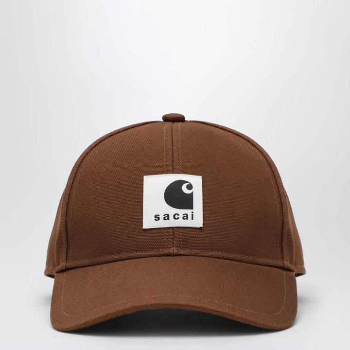 Sacai x Carhartt WIP - Beige baseball cap with logo patch