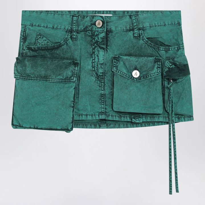 The Attico - Fay green cargo miniskirt