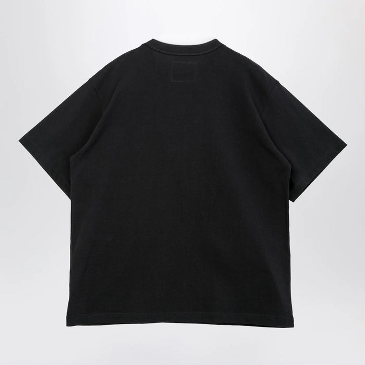 Sacai x Carhartt WIP - Black cotton T-shirt with logo patch