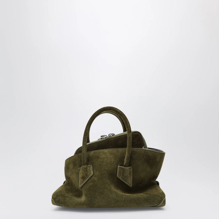 The Attico - La Passeggiata Mini khaki green suede bag