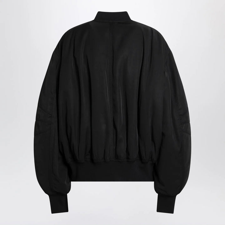 The Attico - Black zip bomber jacket