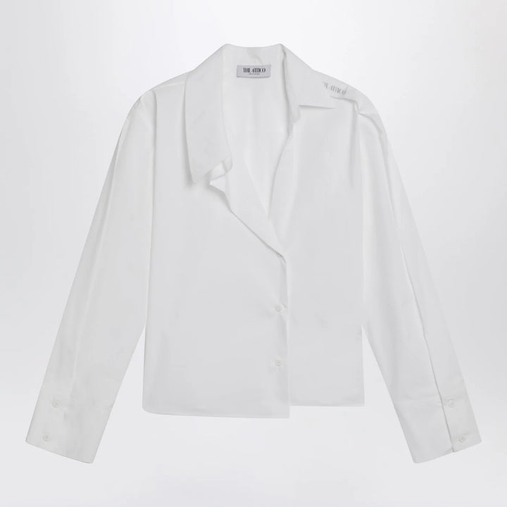 The Attico - White asymmetric cotton shirt