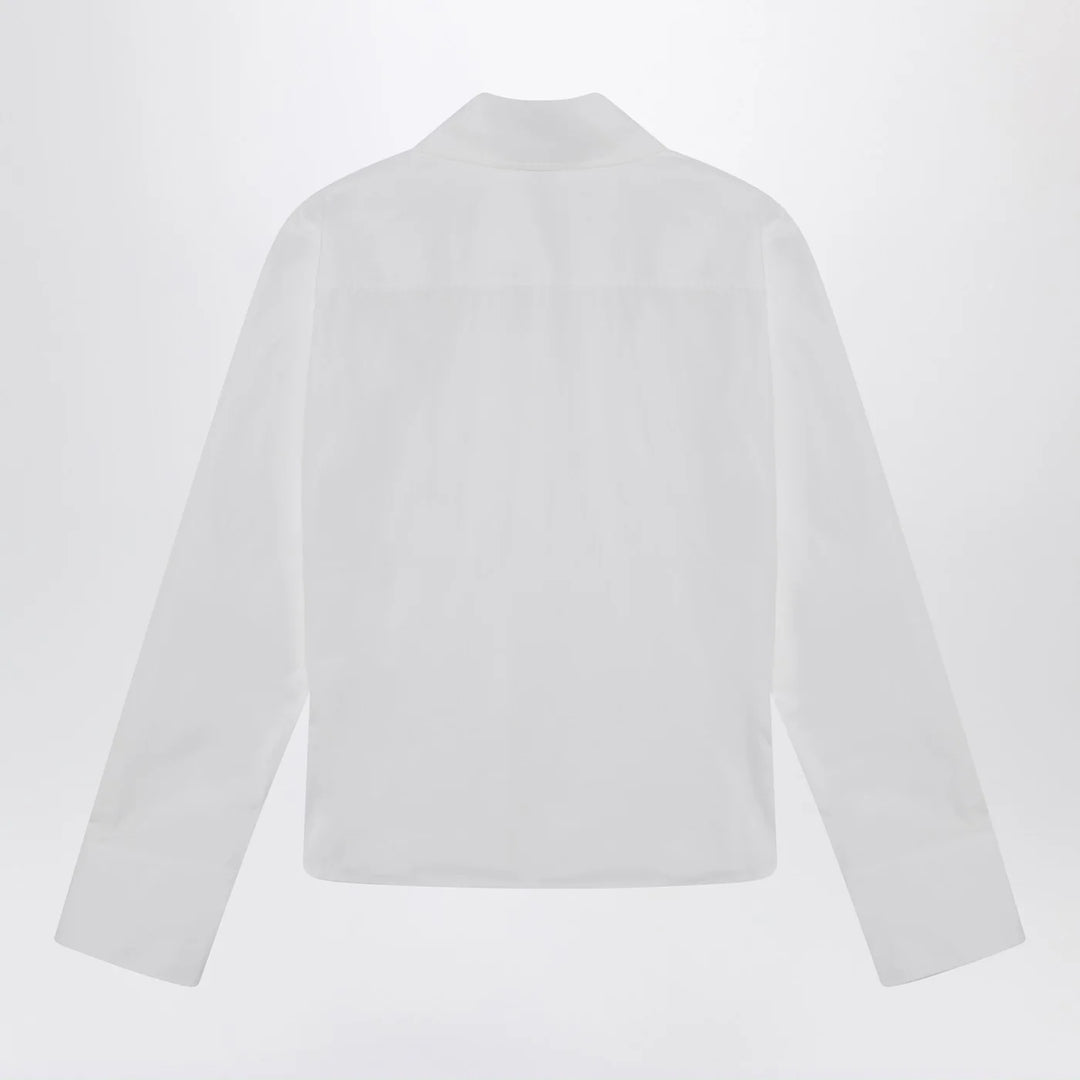 The Attico - White asymmetric cotton shirt