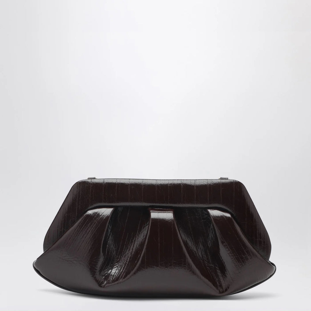 THEMOIRè - Emera clutch in chocolate brown