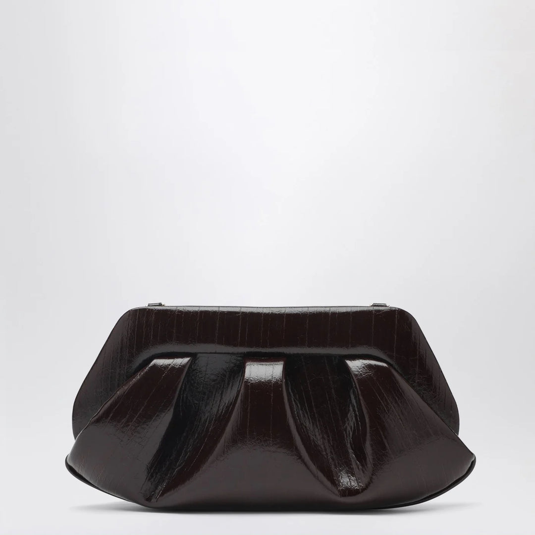 THEMOIRè - Emera clutch in chocolate brown
