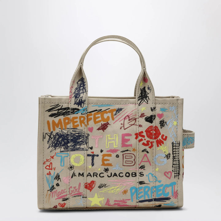 Marc Jacobs - The Tote Bag small beige with punk lettering