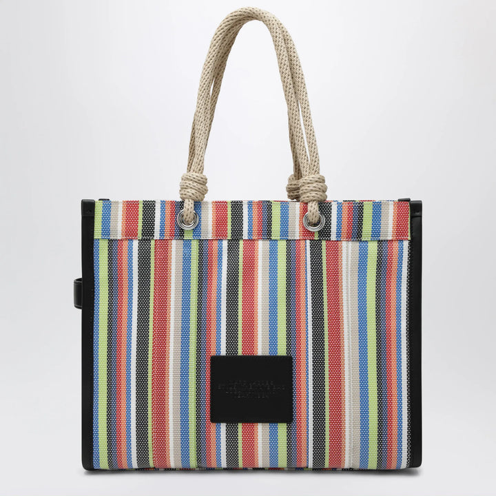 Marc Jacobs - Large rainbow-striped mesh tote bag