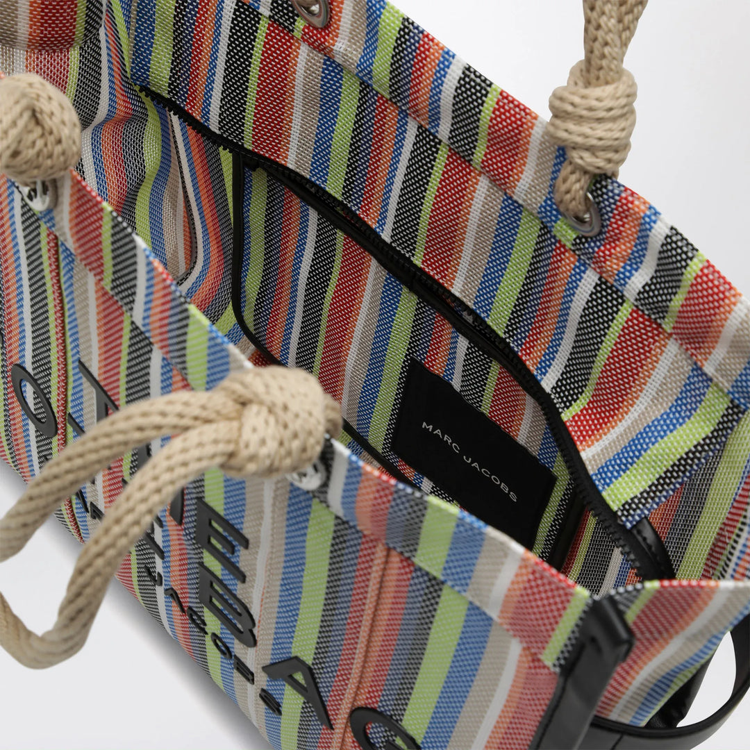 Marc Jacobs - Large rainbow-striped mesh tote bag