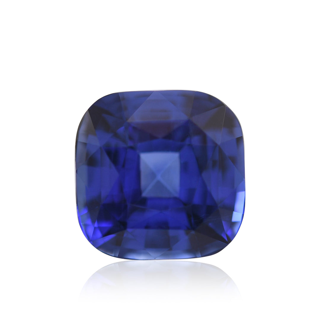 3.04 Carat Blue Madagascar Cushion Sapphire CD
