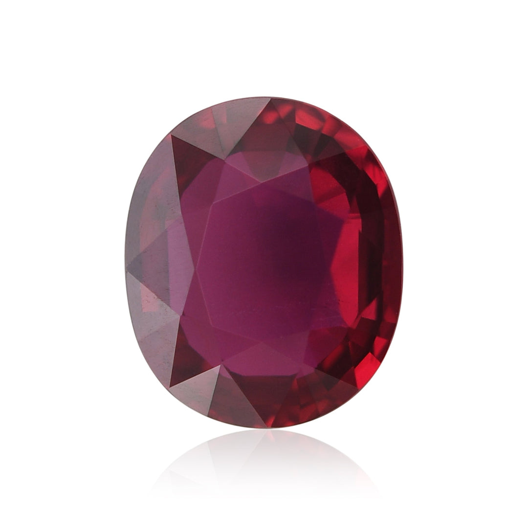 3.05 Carat Red MOZAMBIQUE Oval Ruby AGL