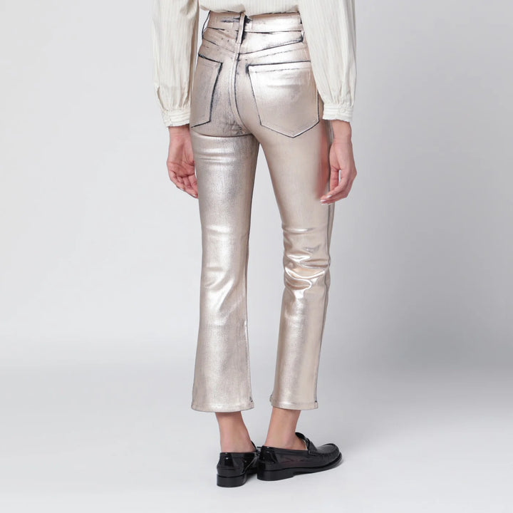 Frame - Champagne The Reboot cropped trousers
