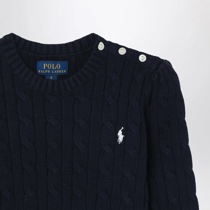 Polo Ralph Lauren - Navy blue cotton cable-knit jumper