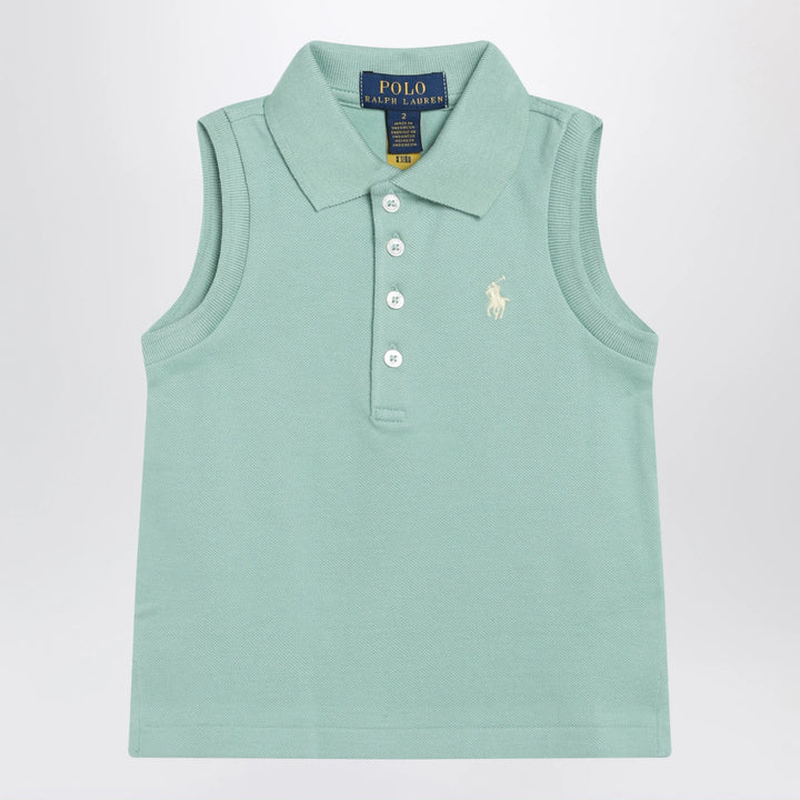 Polo Ralph Lauren - Aquamarine sleeveless cotton polo