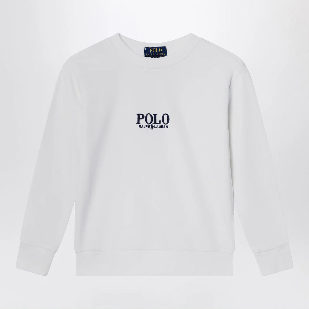 Polo Ralph Lauren - White cotton sweatshirt with logo
