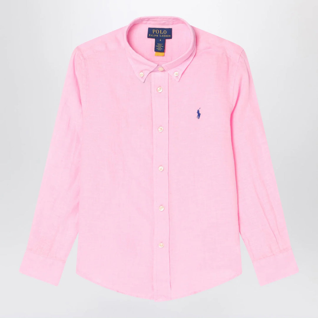 Polo Ralph Lauren - Pink linen button-down shirt