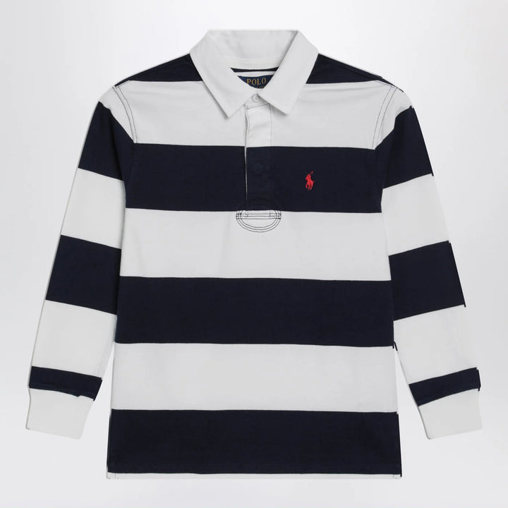 Polo Ralph Lauren - White/navy striped polo shirt