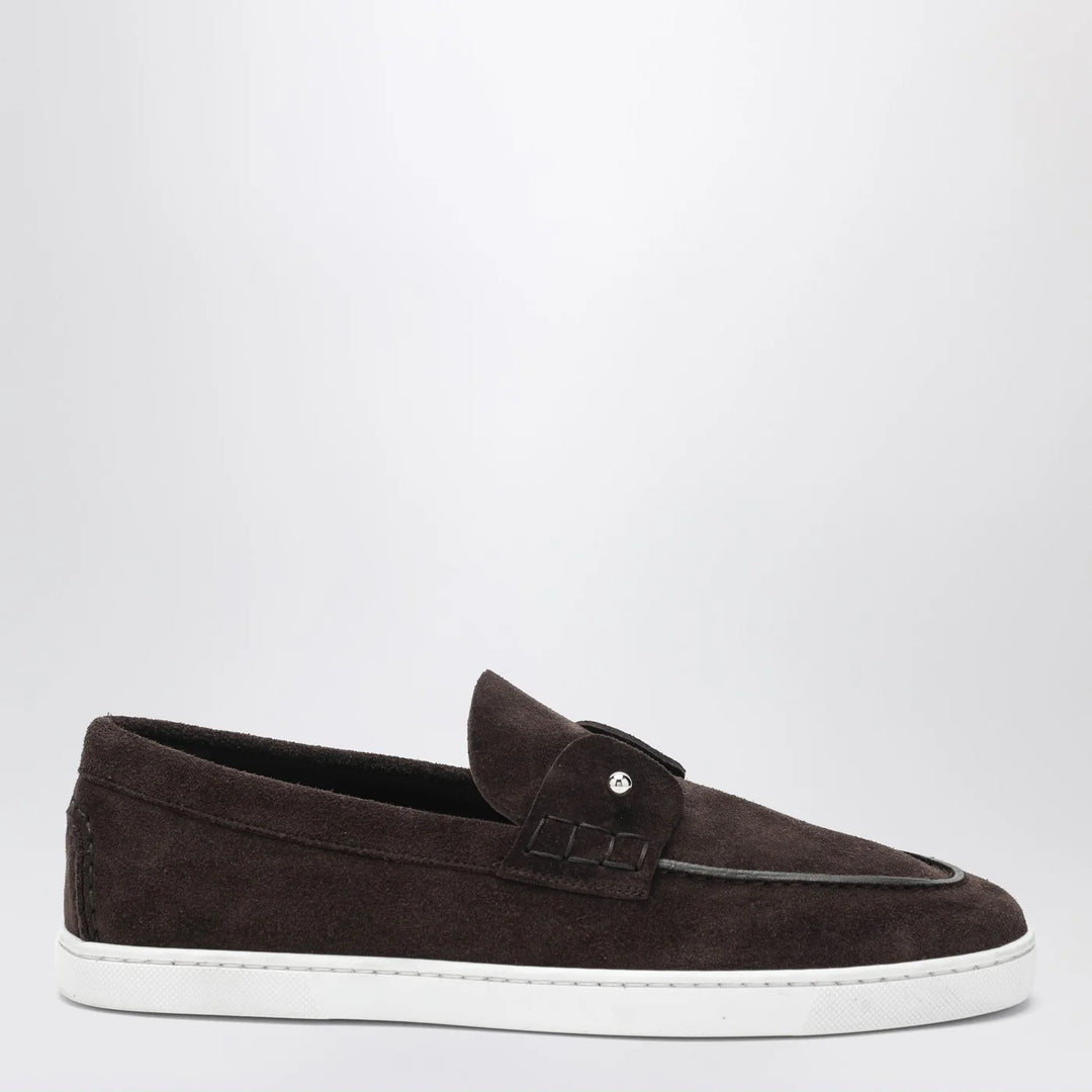 Christian Louboutin - Chambeliboat loafers in Coffee-Coloured Suede