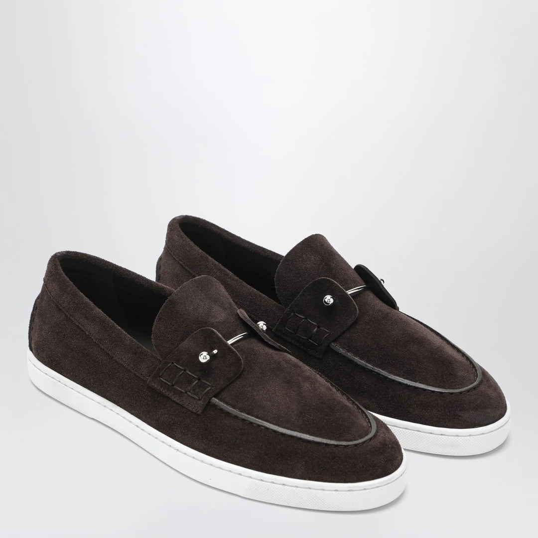 Christian Louboutin - Chambeliboat loafers in Coffee-Coloured Suede