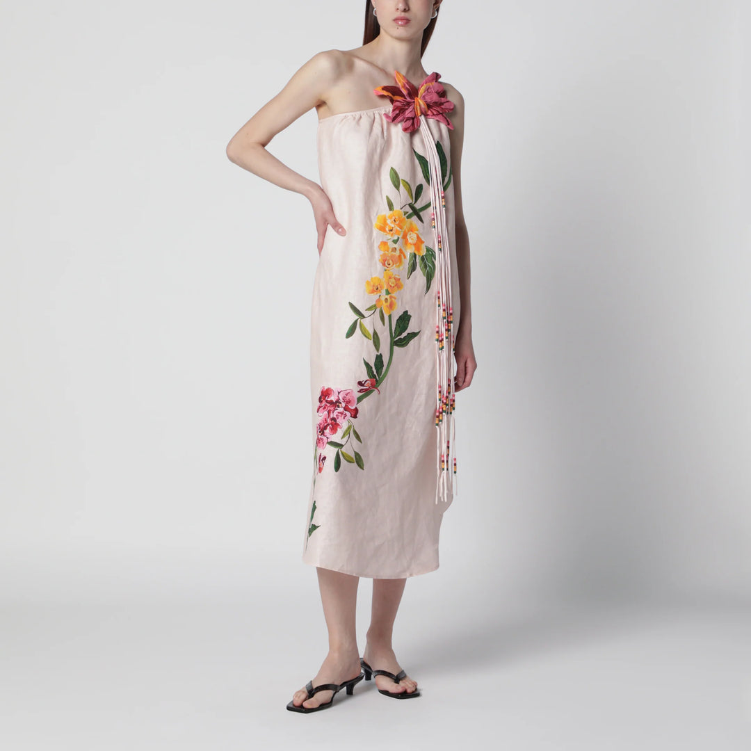 farm rio pink garden terrace maxi dress FARM Rio