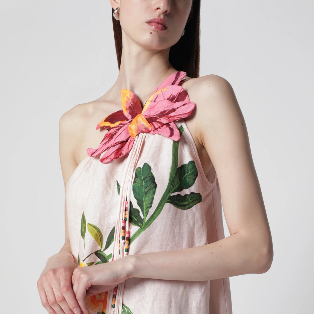 farm rio pink garden terrace maxi dress FARM Rio