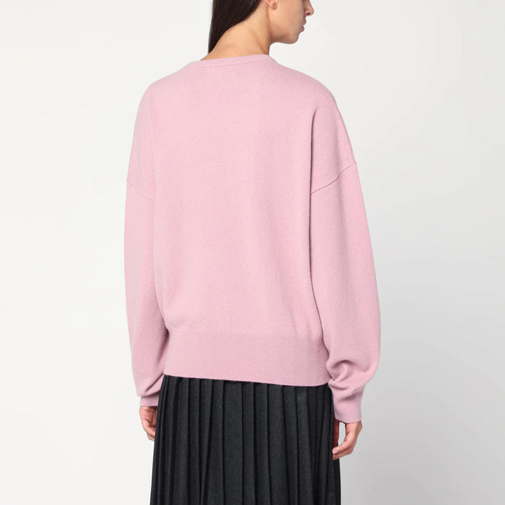 extreme cashmere - Pink cashmere crew neck sweater