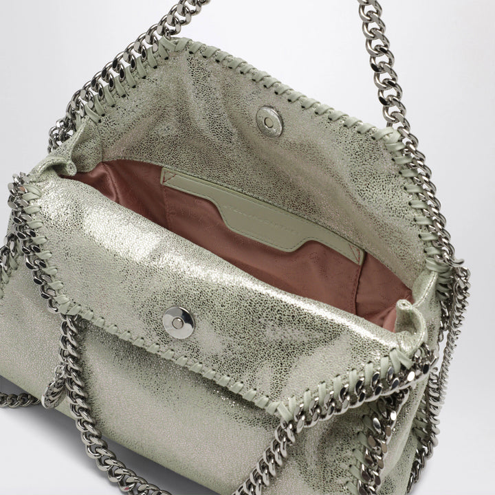 Stella McCartney - Mini Falabella tote bag in light lime green by Stella McCartney