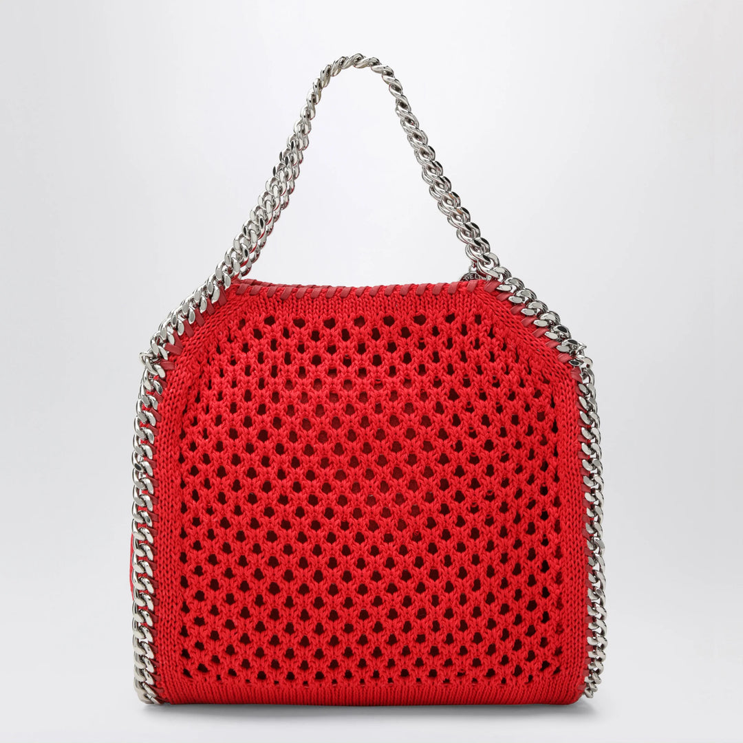 Stella McCartney - Red Falabella Mini tote bag in mesh
