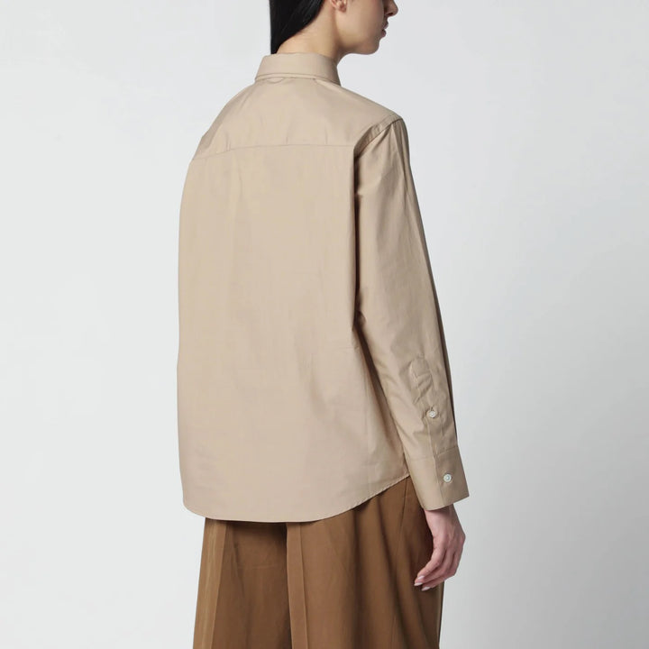 Róhe - Beige shirt with double collar